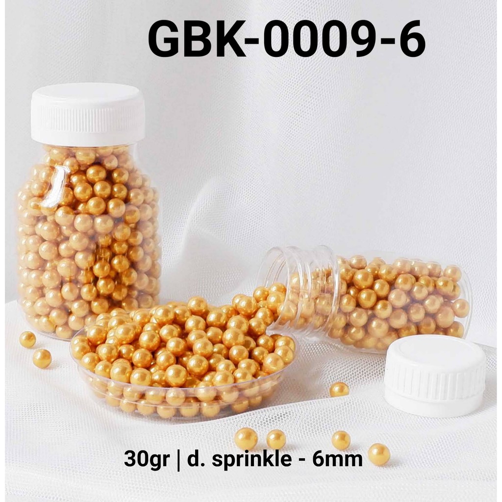 

GBK-0009-6 Sprinkles sprinkle sprinkel 30 gram mutiara emas