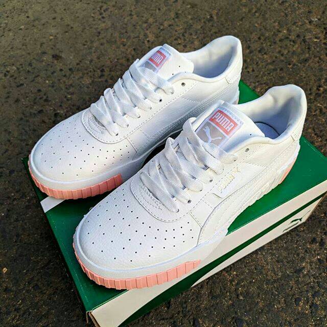SEPATU PUMA CALI WHITE PINK