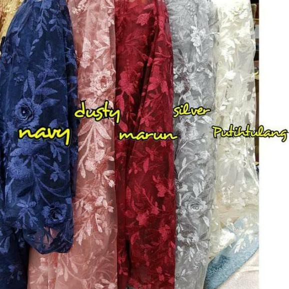 Model Baru Kain Tile 3d Kain Brokat 3d Bunga Timbul Brukat Tulle 3d Kain Kebaya Dan Kombinasi T Shopee Indonesia