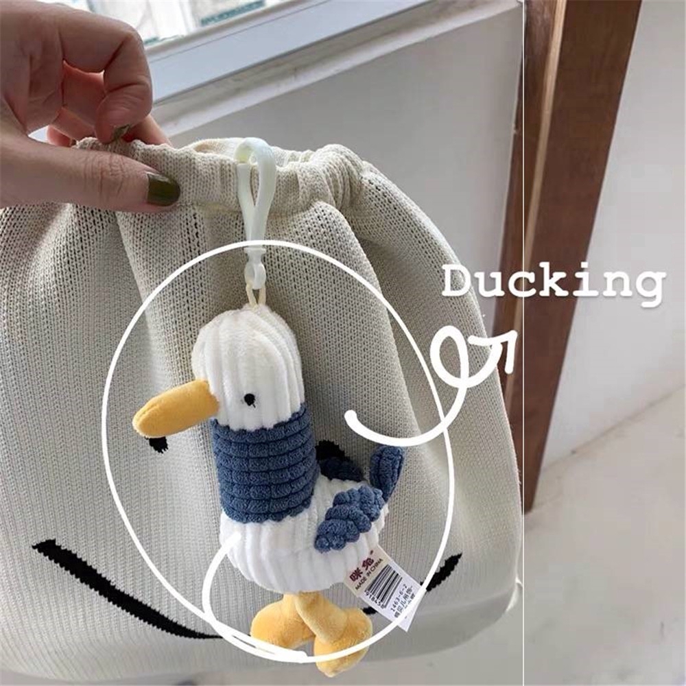 Stuffed Cartoon Duck Key chain Plush Toys Dolls