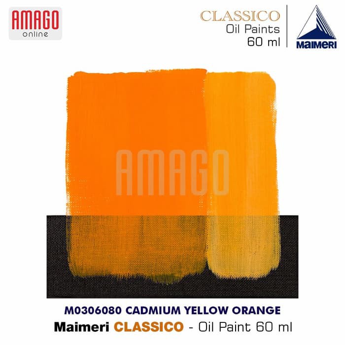 MAIMERI CLASSICO - OIL PAINT - CADMIUM YELLOW ORANGE - 60ML - M0306080