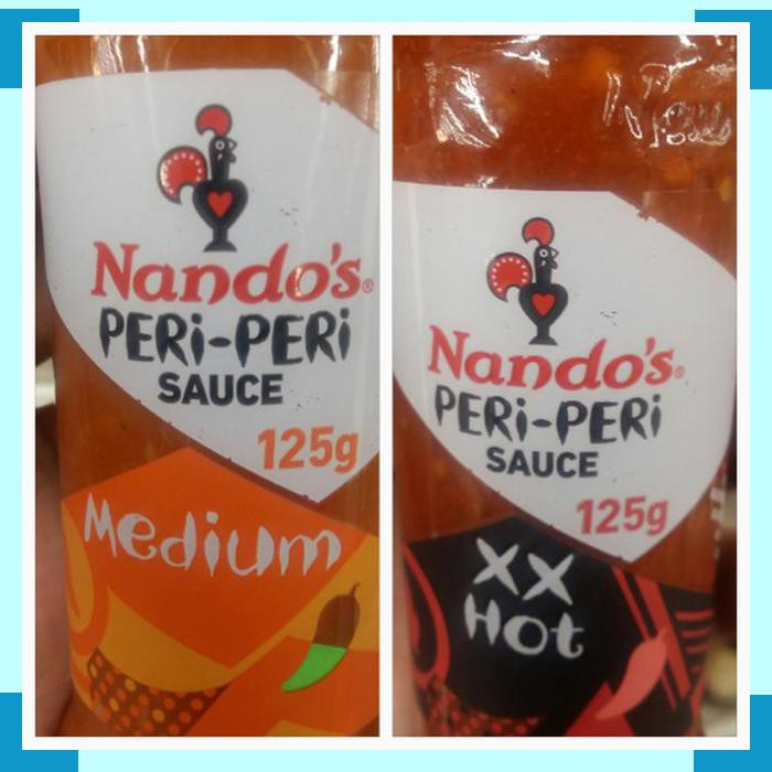 

Nandos | peri-peri | medium | xx hot | 125 gr | product of London