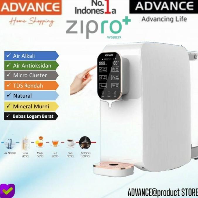 ZIPRO+ ADVANCE DISPENSER RO ALKALI WATER
