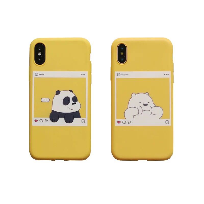 Soft Case TPU Motif Beruang untuk oppo A9 A5 2020 a3s A7