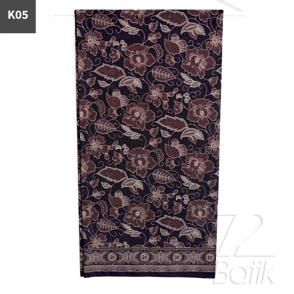 KAIN BATIK PREMIUM Bahan Katun Motif Daun Kembang Kamboja Warna Cream 722368 Cap 72 Jarik Jarit Samping Kebat Panjang Batik Katun Modern Premium Bahan Seragam Batik Pernikahan Kantor Keluarga Murah Kamen Jadi Batik Bali Lembaran