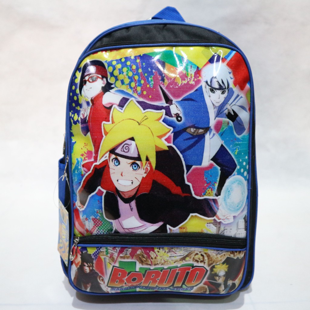 Tas Anak Ransel Naruto Bahan Polyester Tas Anak Laki Laki Sekolah Les