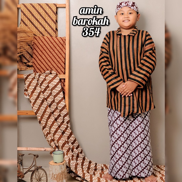 COD...!!! Setelan Surjan Anak + Jarik Instan + Blangkon Solo - Ukuran Dari Mulai Bayi Sampai 12 Tahun #Adat #Jawa #Tradisional #Tedaksiten