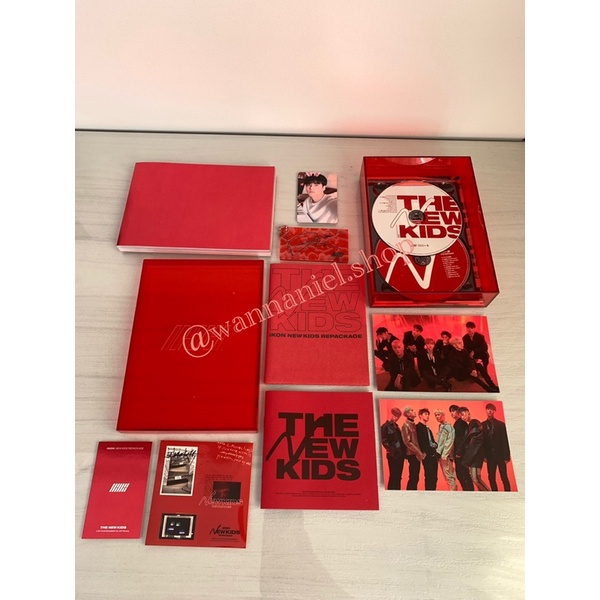 iKON - New Kids Repackage Album “The New Kids” Red Ver (with Chan PC & DK Sign Key Ring)