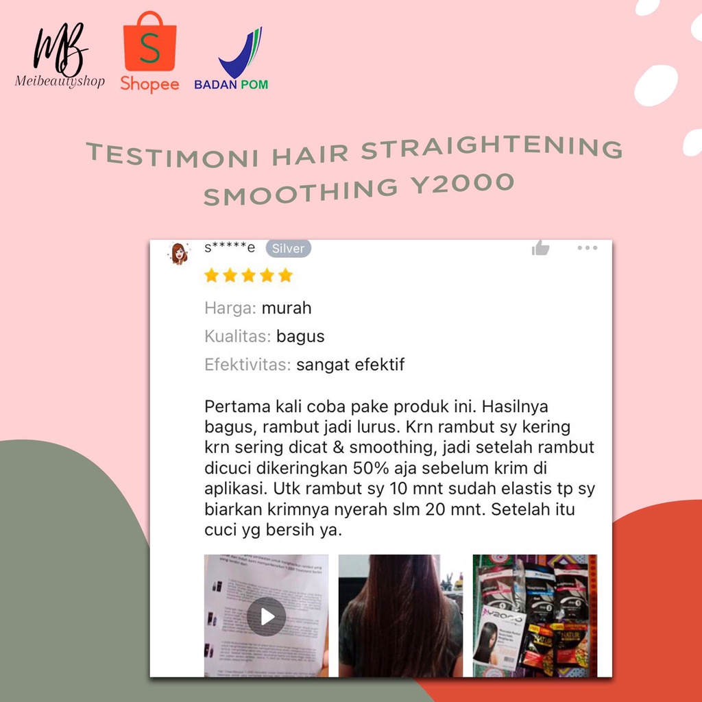 Y2000 Hair Straightening Smoothing / Obat Pelurus Rambut