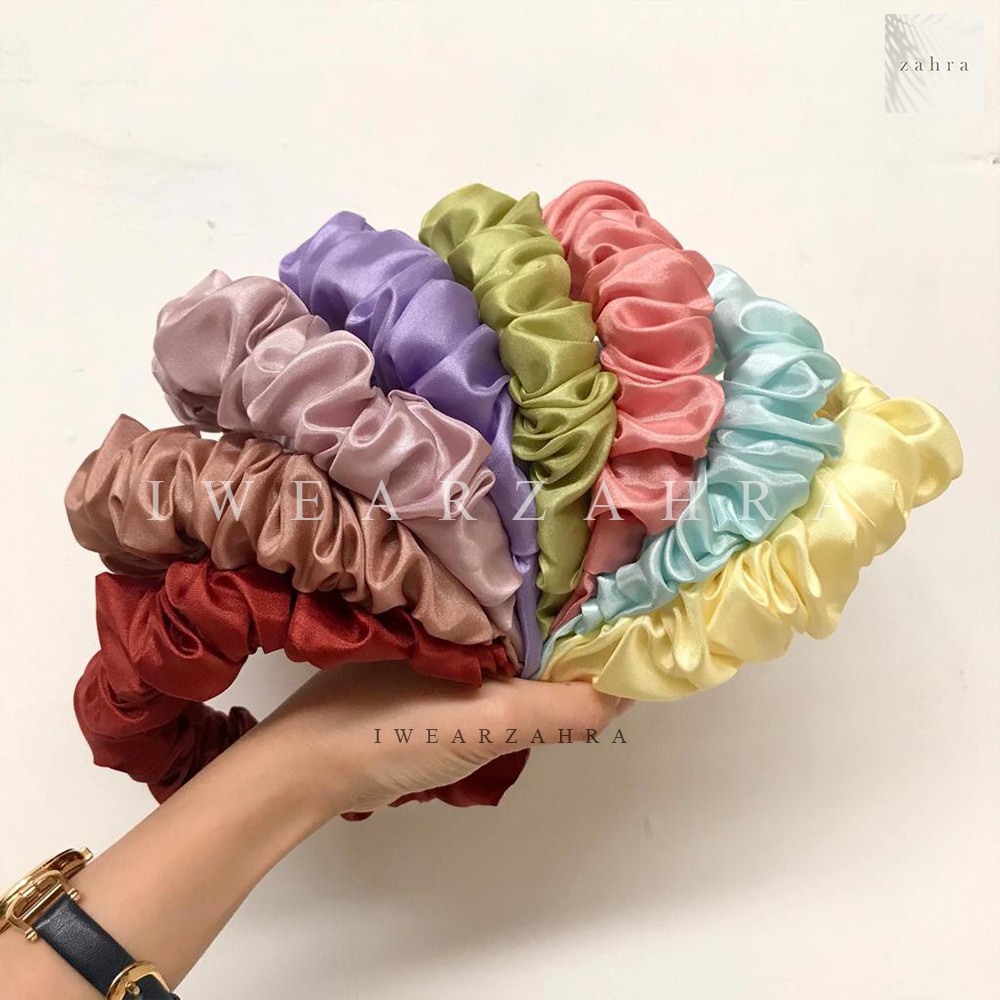 [ GROSIR 50 PCS ] BANDO KOREA - bando korea puff headband ruffle kerut accessories awan aksesoris