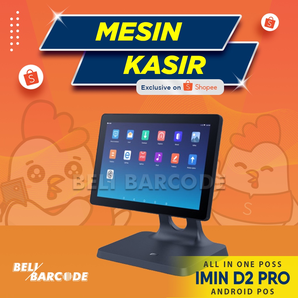 iMin D2 402 2GB/16 GB Mesin Kasir Android All in One Pos Desktop