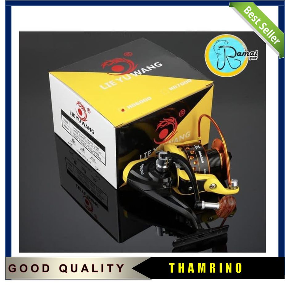 Terlaris Fishing Reel Lieyuwang HD1000 12 Ball Bearing Elegan