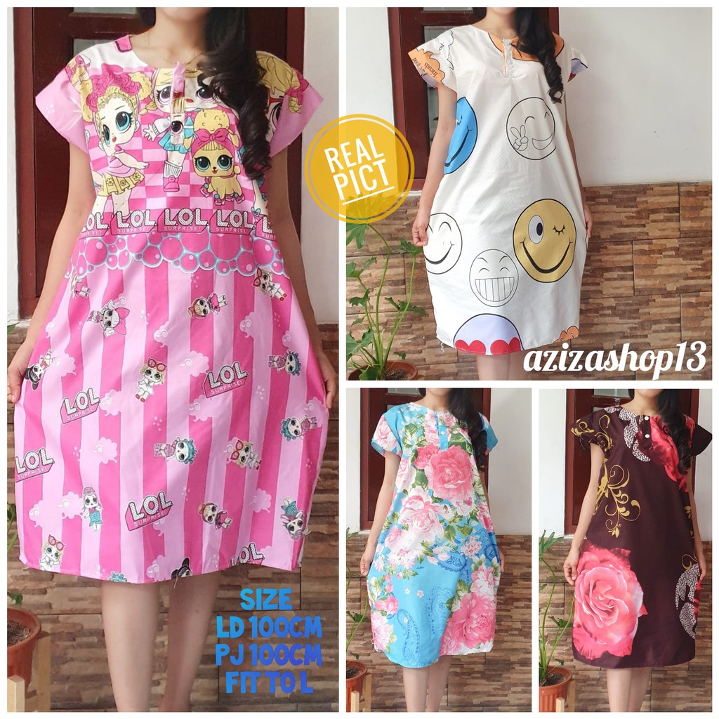 DASTER KARAKTER MURAH / DASTER MURAH / DASTER KATUN / BAJU TIDUR KARAKTER LUCU