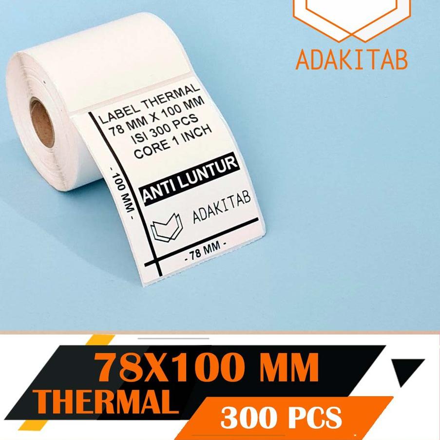 

시 KERTAS STICKER LABEL PRINTER BARE 78 X 100 MM - 1 LINE - THERMAL Terbaru