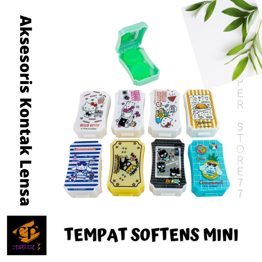 TEMPAT SOFTLENS KECIL / KOTK SOFTLENS /  MINI KACA WARNA RANDOM