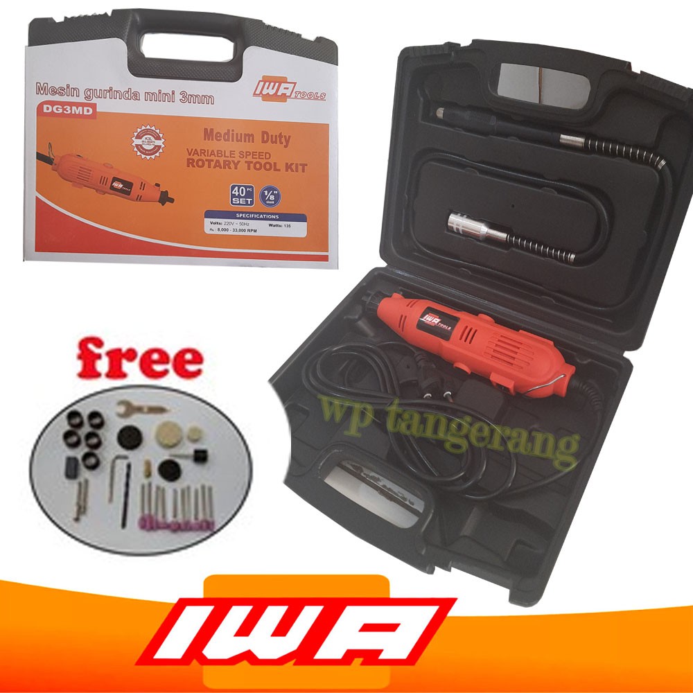 IWA Mini Die Grinder 40pc / Flexible Die Grinder