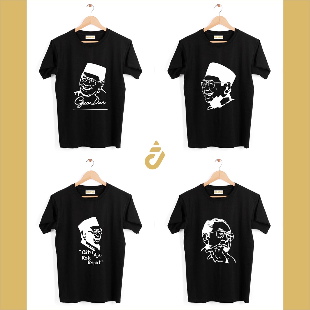 Kaos SILUET CAK NUN Emha Ainun Nadjib Budayawan Nusantara Jawa Sastrawan Muslim Cendekiawan Islam Ga