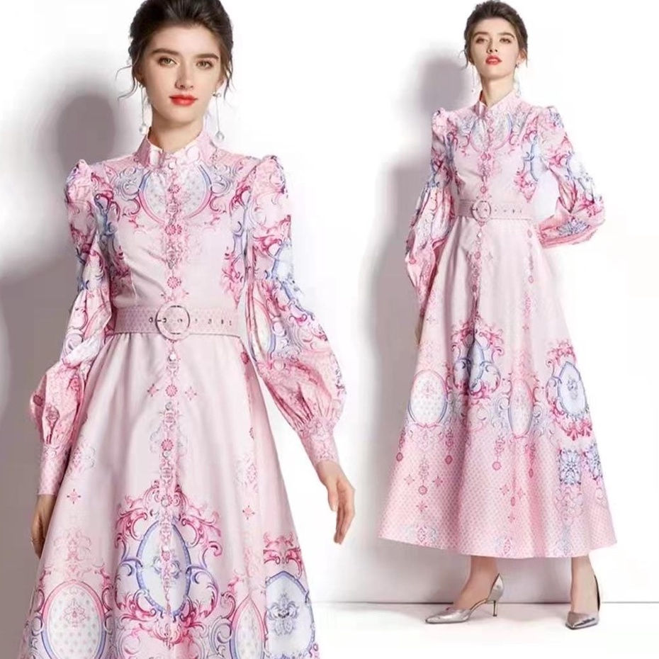 [ ButiqCollect ] MAXI DRESS VINTAGE FLORAL/MAXI DRESS FLORAL IMPORT/MAXI DRESS SATIN PREMIUM/DRESS M
