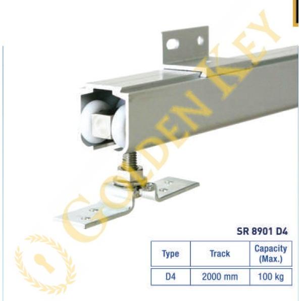 Rel Pintu Dekson SR 8901 D4 Kayu Roda Sliding Alumunium Besi 2 Meter