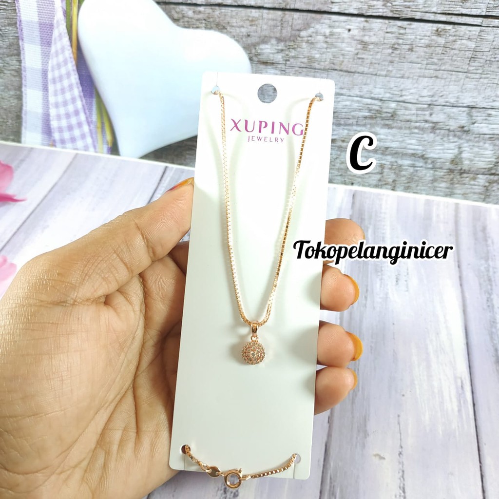 Kalung @Xuping -Vier Model Permata Full  Mini Anti Karat