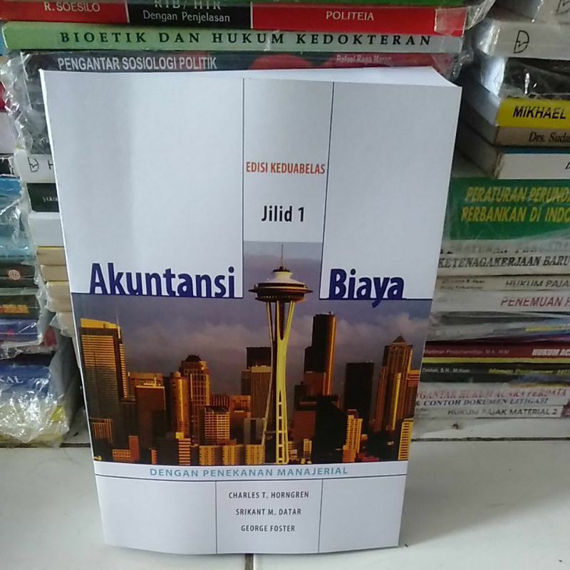 PAKET 2 BUKU AKUNTANSI BIAYA DENGAN PENEKANAN MANAJERIAL EDISI 12 JILID 1 DAN 2 CHARLES T HORNGREN