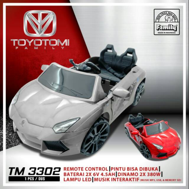 KHUSUS JTR Mobil  Aki Toyotomi Family  Original TM 3302 