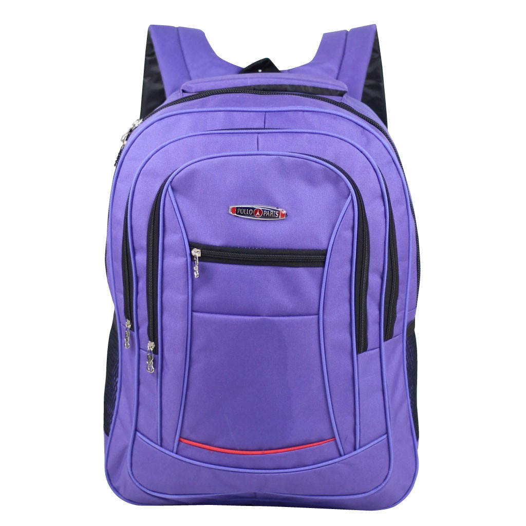 Tas Ungu Tas Polo D300 Tas Pria Tas Punggung Backpack Ransel Sekolah Slot Laptop Tebal Keren