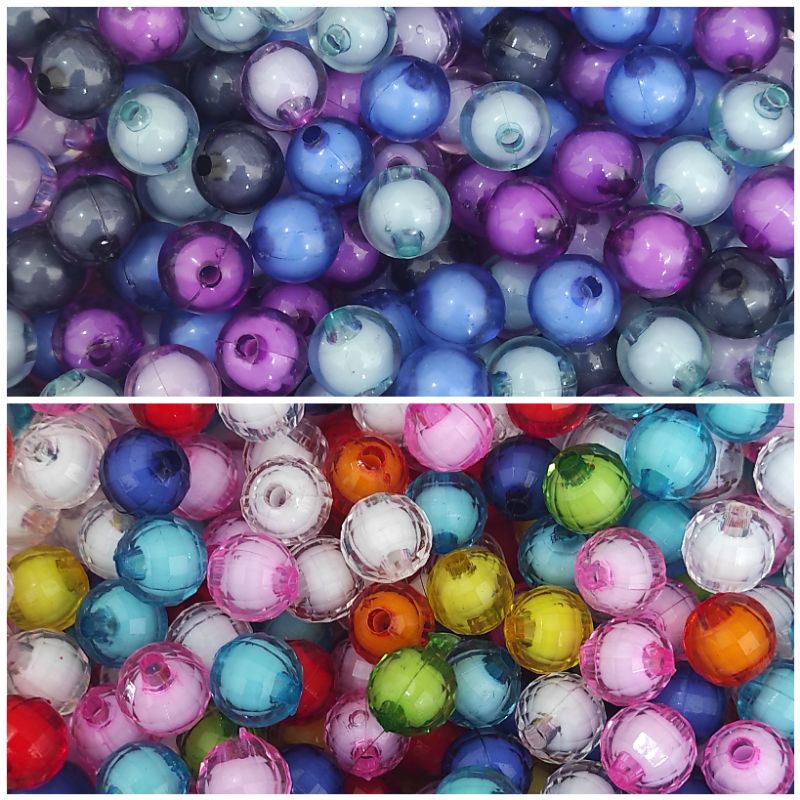 45pcs mote boldun isi ukuran 10 mix warna