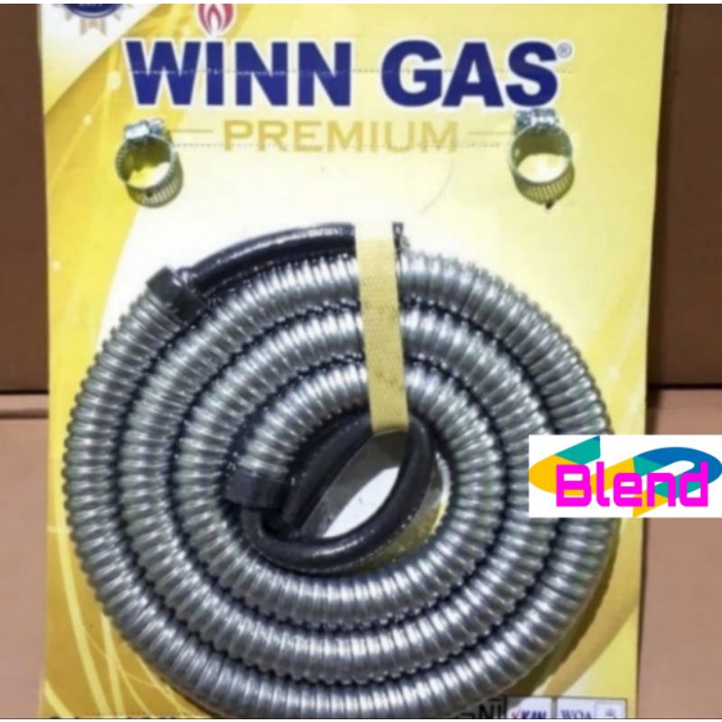 Winn Gas Selang Metal Flexible Pengaman Selang Regulator/Anti Tikus