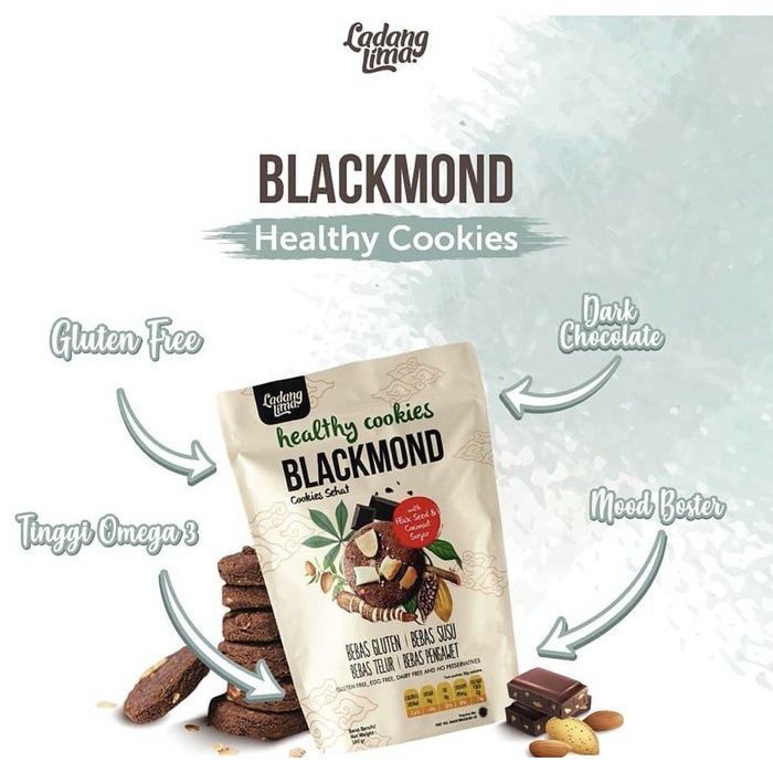 

Tr20Re Ladang Lima - Blackmond Healthy Cookies 180 Gr - Kue Bebas Gluten Free - Blackmond 180 Ht501