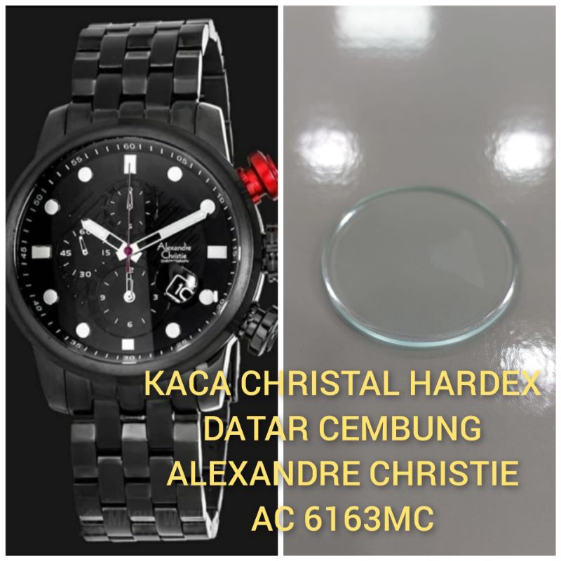 Kaca christal hardex datar cembung buat Alexandre Christie AC 6163MC