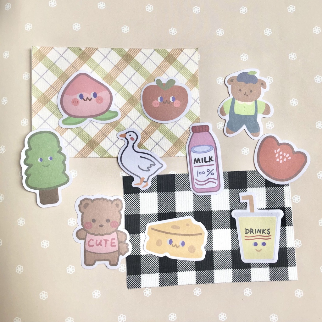 

POTATOEGG - Happy Day Sticker Set - Stiker Set Korea Lucu
