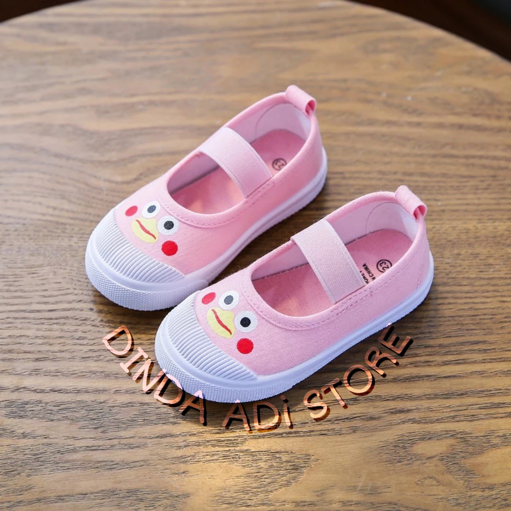 Dinda - Sepatu wanita Slip On Anak Perempuan Duck Cute Trendy Model Terbaru 2021 Warna pink