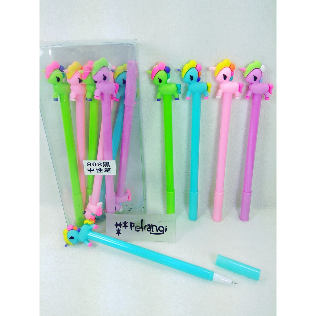 

Bolpen Gel Karakter Pony 908 isi 4 pcs