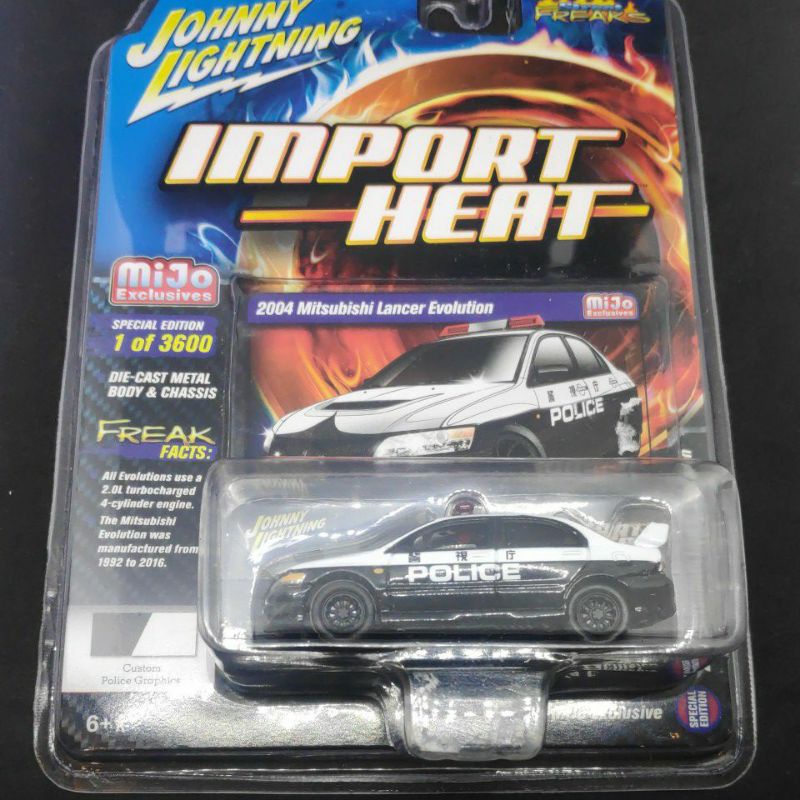 jhonny lightning lancer evolution 2004 mijo exclusives japan police car