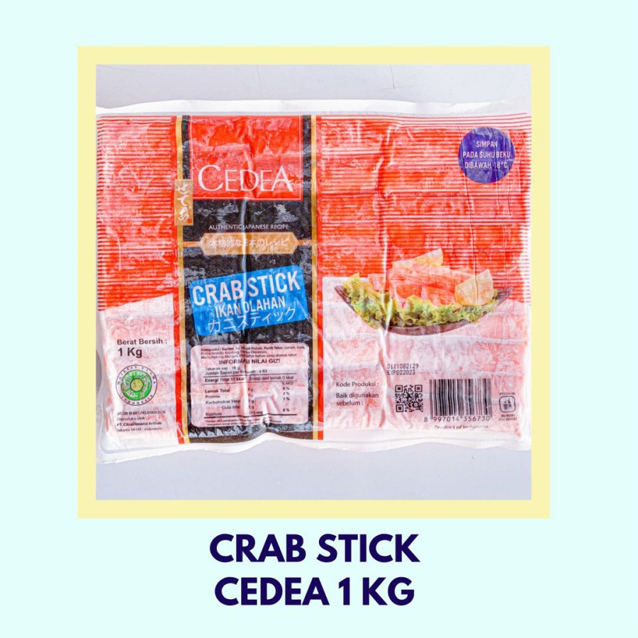 

Crab Stick Cedea 1kg - FROZEN FOOD