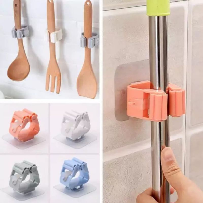 PENJEPIT GANTUNGAN AJAIB SAPU PEL DI DINDING MOP HOLDER MAGIC SEMUA GANTUNGAN
