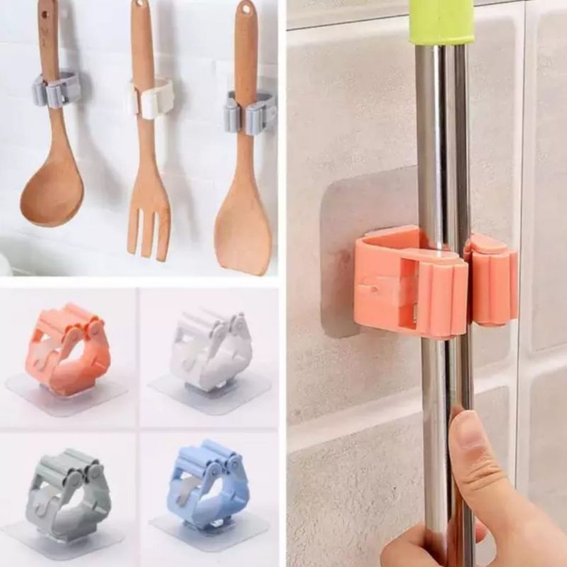 PENJEPIT GANTUNGAN AJAIB SAPU PEL DI DINDING MOP HOLDER MAGIC SEMUA GANTUNGAN