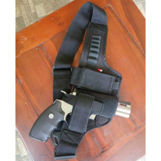 Holster Pinggang - Sarung Pistol - Revolver - Holster Universal - Tactical - Brimob - Perbakin