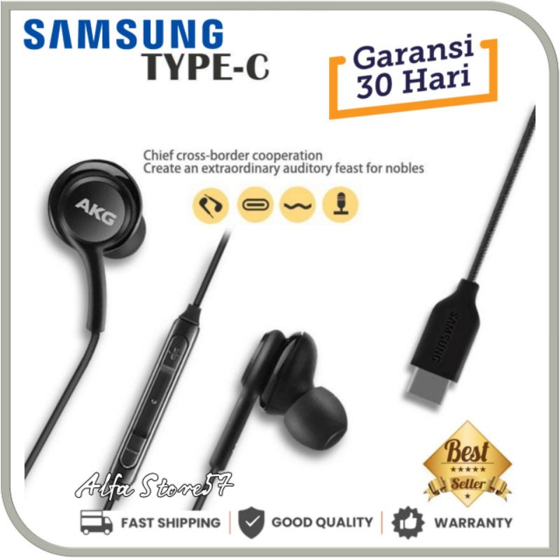 Earphone Headset Handsfree Samsung AKG S21 / S21 FE / S21+ / S21 Ultra / S20 / S20 FE / S20+ / S20 U