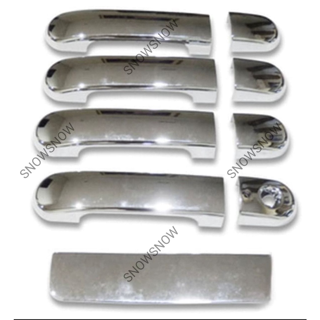 Paket Outer Handle Cover Nissan Grand Livina Hitam Chrome