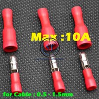 BA-177A RED Bullet Wire Connector Terminal Kabel Quick Cable Crimp Cucuk Merah AWG Konektor Crimp Cable Set Male Female