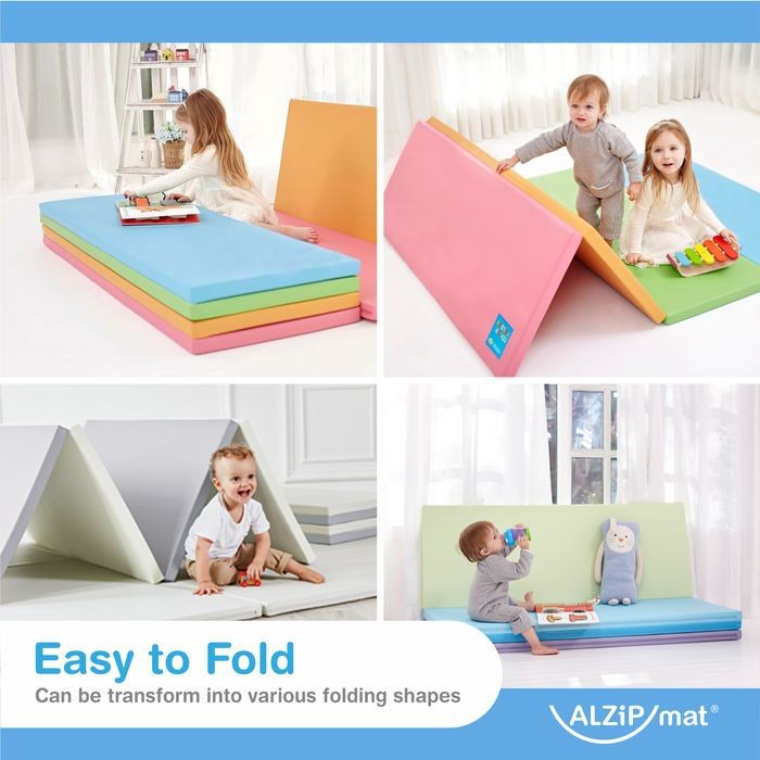 ECO COLOR FOLDER MODERN ALZIPMAT UKURAN S (200cm x 120cm x 4cm) / PLAYMAT BAYI / MATRAS BAYI