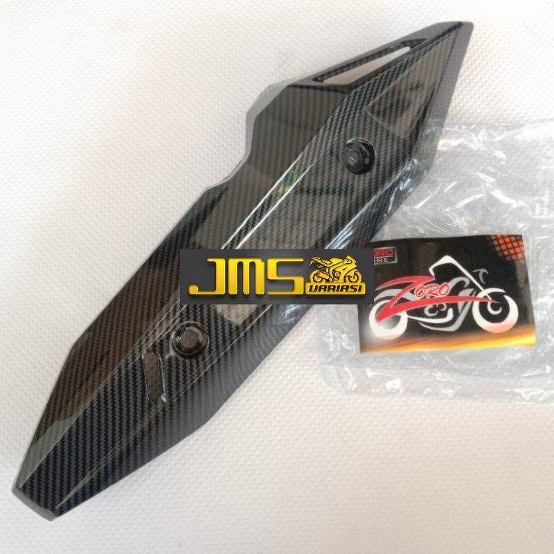 cover tutup knalpot carbon vario 125 vario150 led new 2018-2022 zoro