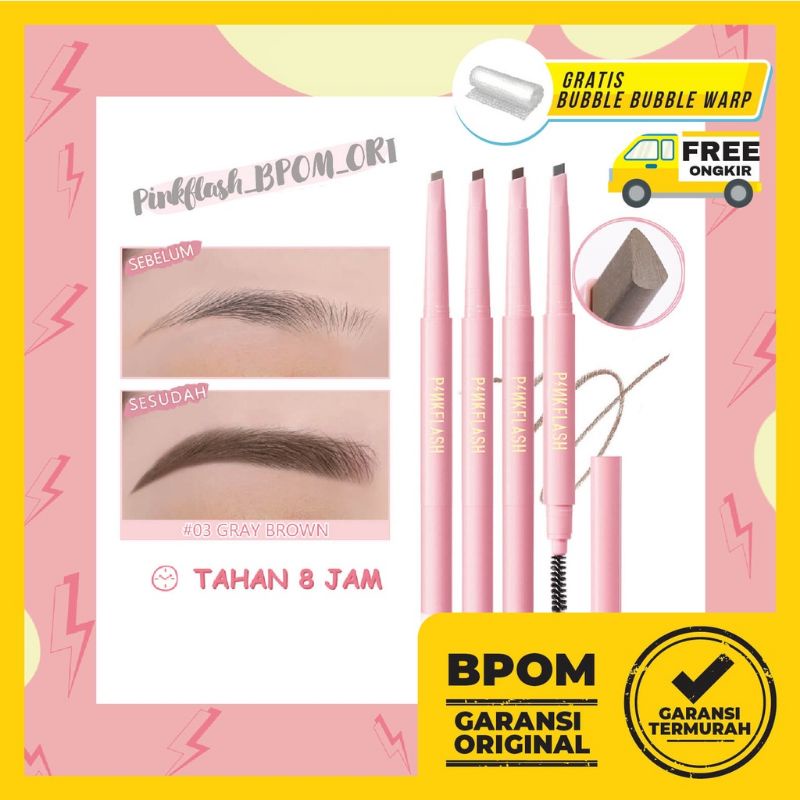 (2 in 1) PINKFLASH Eyebrown automatic/pensil alis otomatis