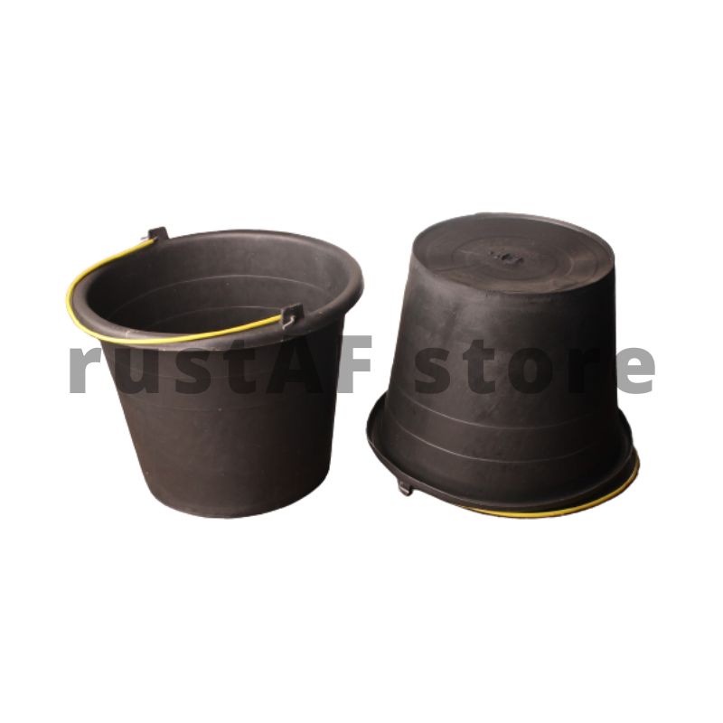 Timba Plastik Ember Tempat Sabun Ember Air Kecil Timba Hitam 1Gl