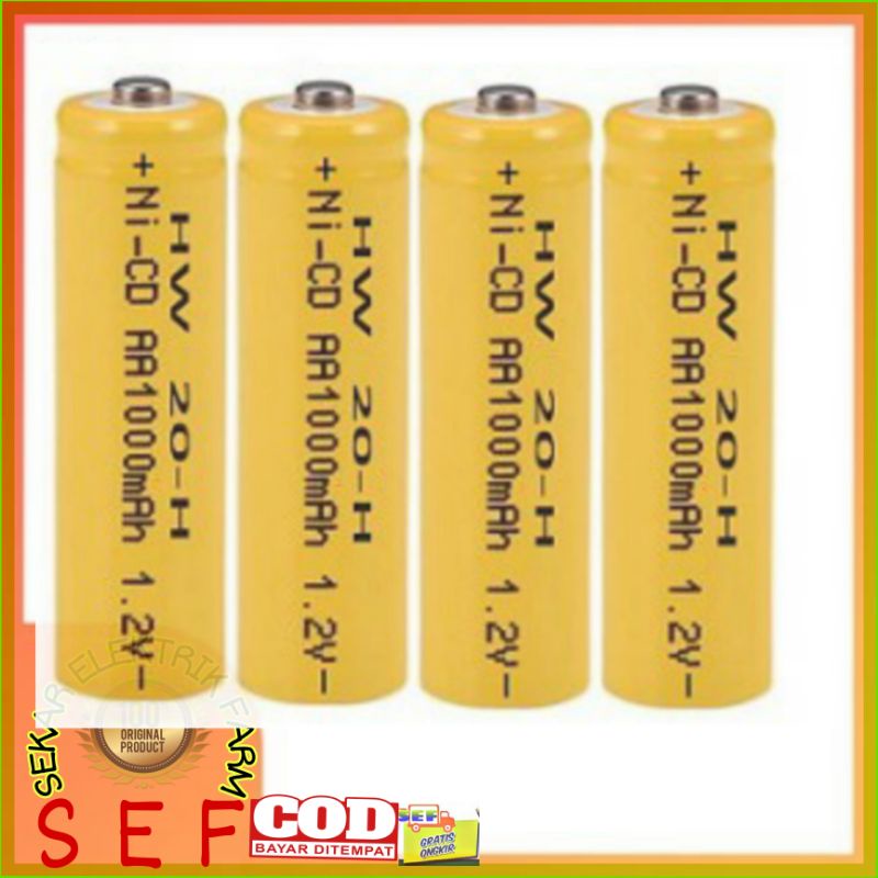BATERAI AA dan Dekstop Pengecasan USB  /Baterau recharge AA 1000mAh