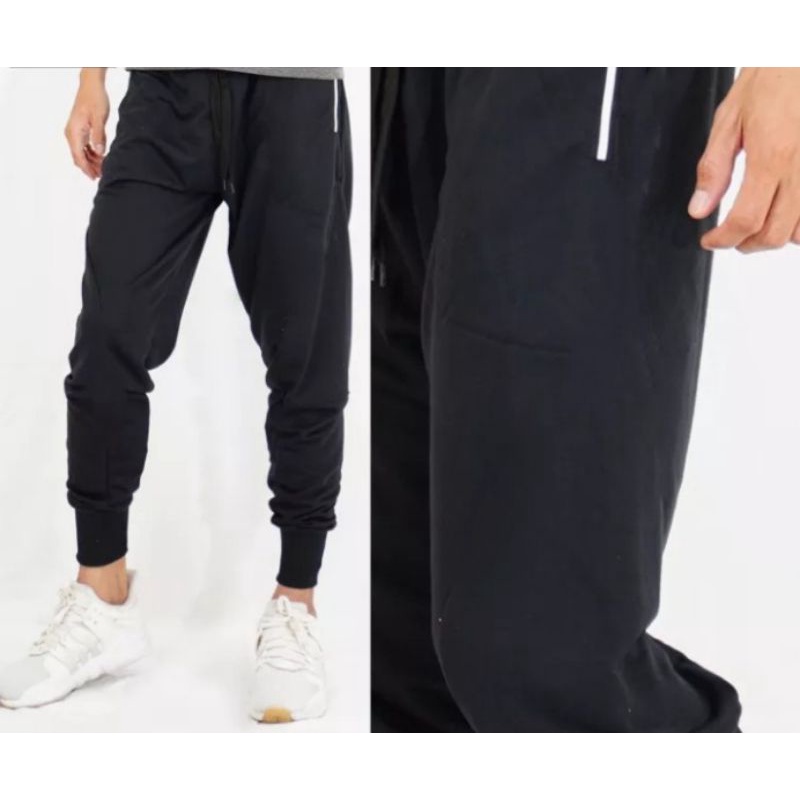 Celana Joger Polos Double Zipper Jogger panjang