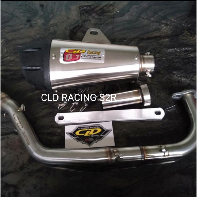 KNALPOT CLD RACING VARIO 125/150 OLD /NEW TYPE C7 DOFF INLET 38