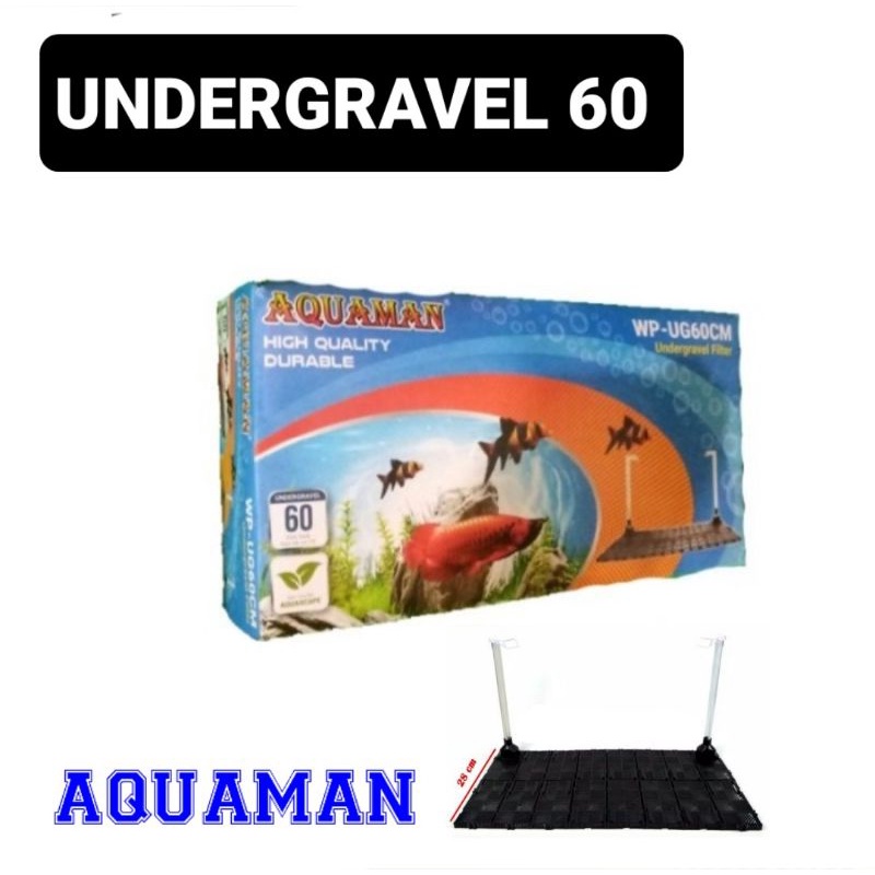 AQUAMAN UNDERGRAVEL 60 CM TATAKAN DASAR AQUARIUM